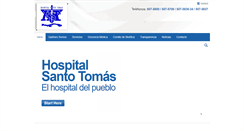 Desktop Screenshot of hospitalsantotomas.gob.pa