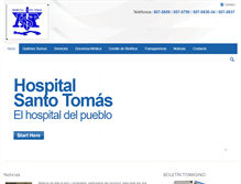 Tablet Screenshot of hospitalsantotomas.gob.pa